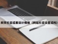 龙海网页栏目结果设计模板（网站栏目设置结构）